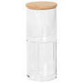 Stacking Bathroom Canister with Bamboo Lid