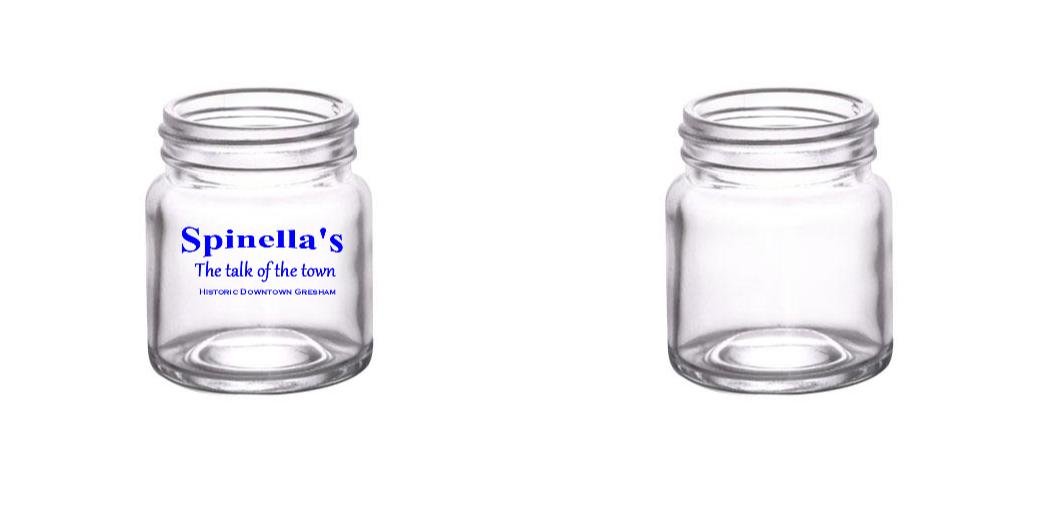 2 oz. Custom BarConic® Mini Mason Jar Shot Glass