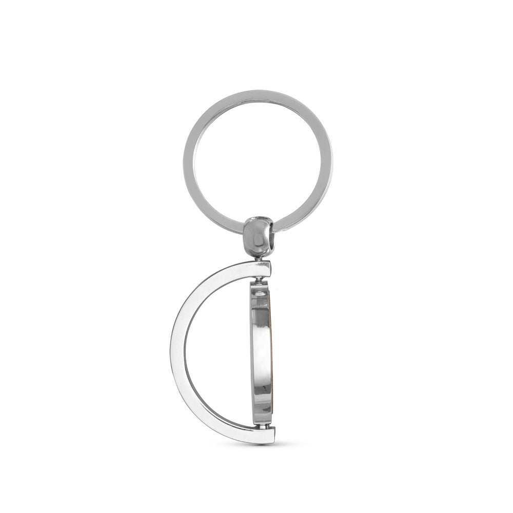 HOMER ROUND. Circular bamboo keyring