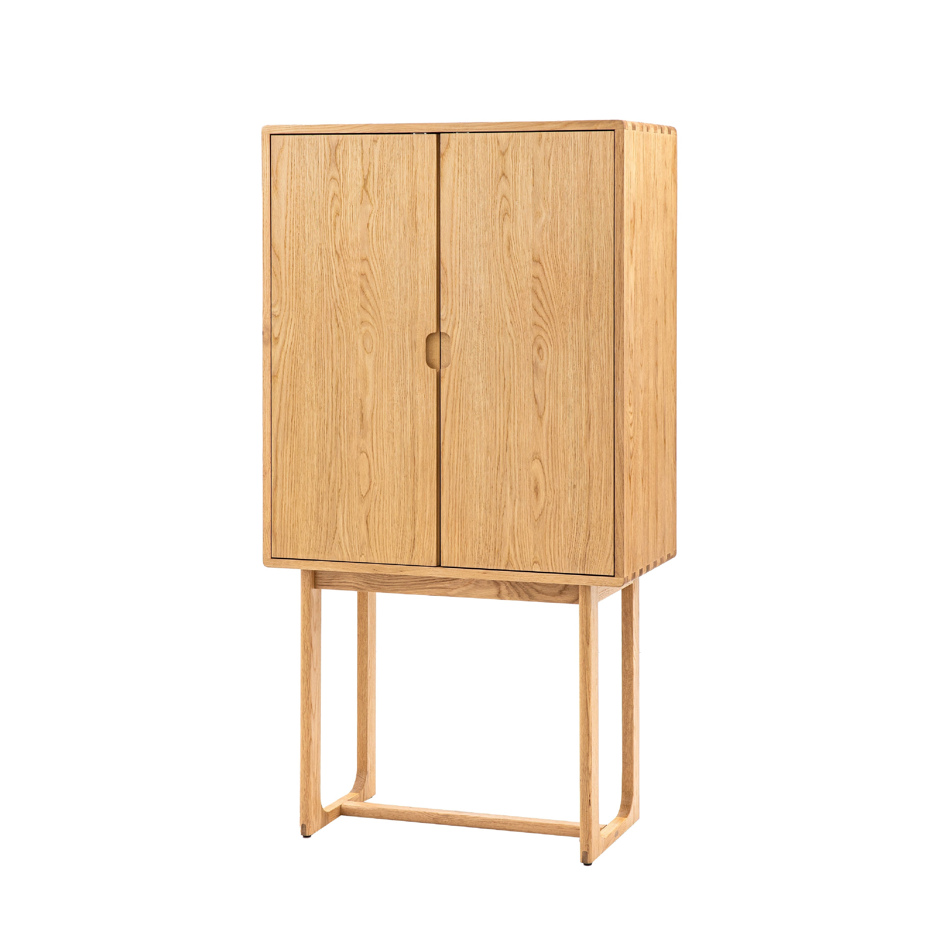 Craft Oak Cocktail Cabinet | Natural