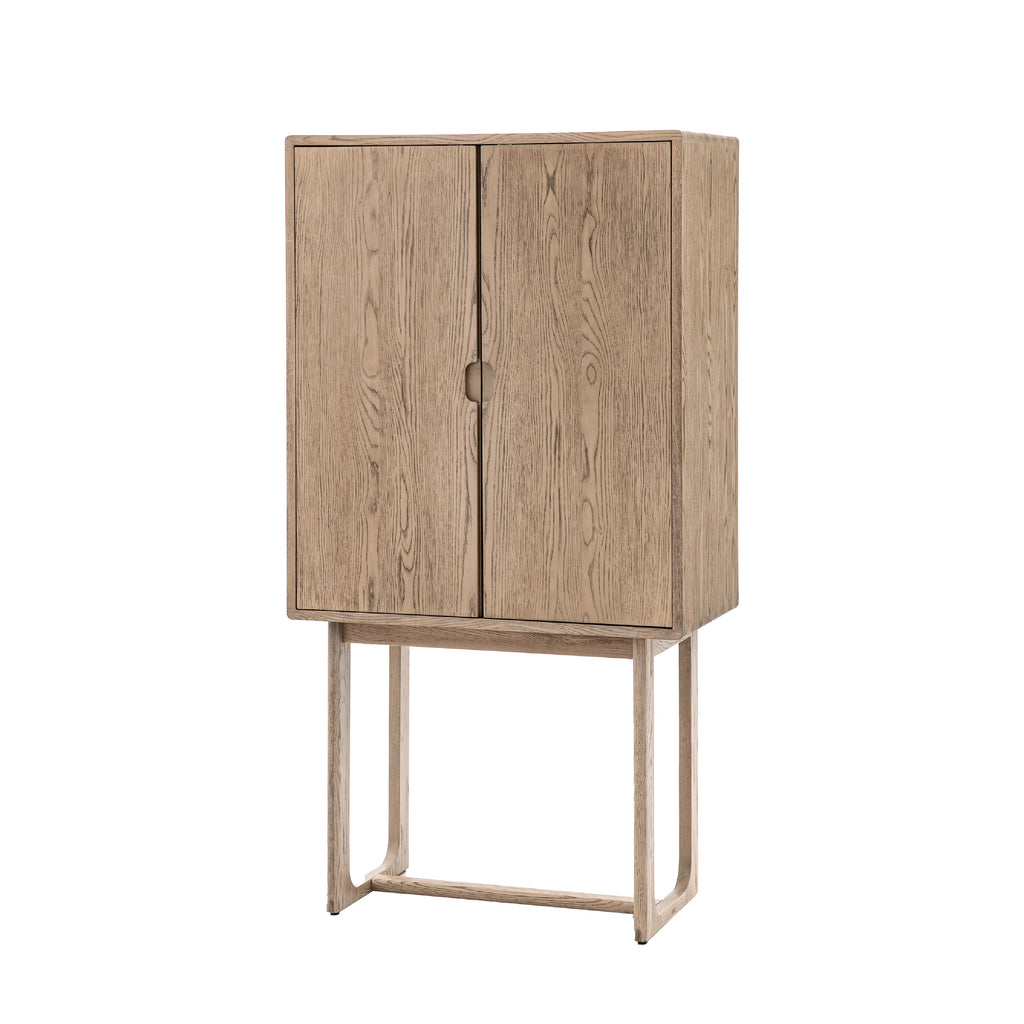 Craft Oak Cocktail Cabinet | Smoked