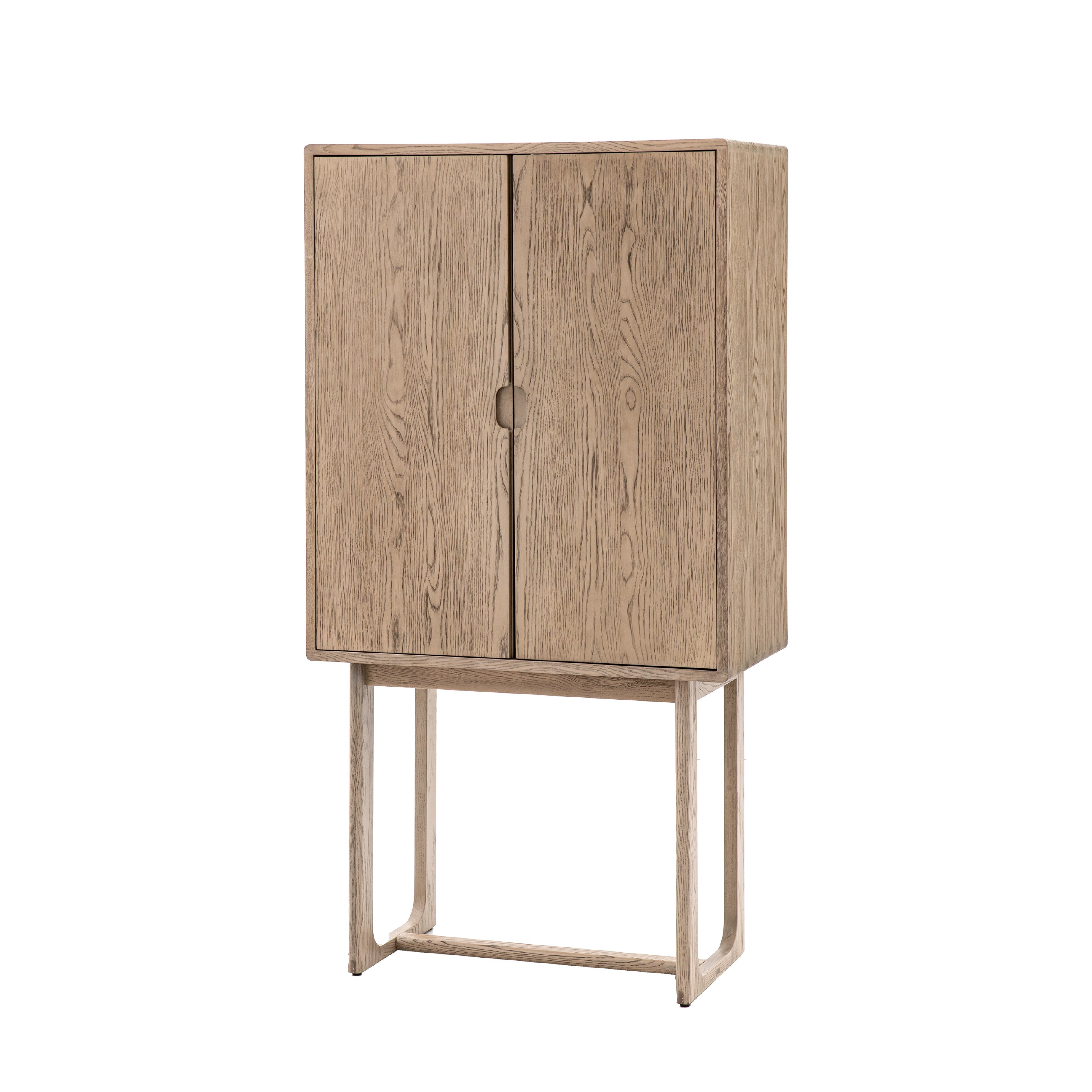 Craft Oak Cocktail Cabinet | Smoked