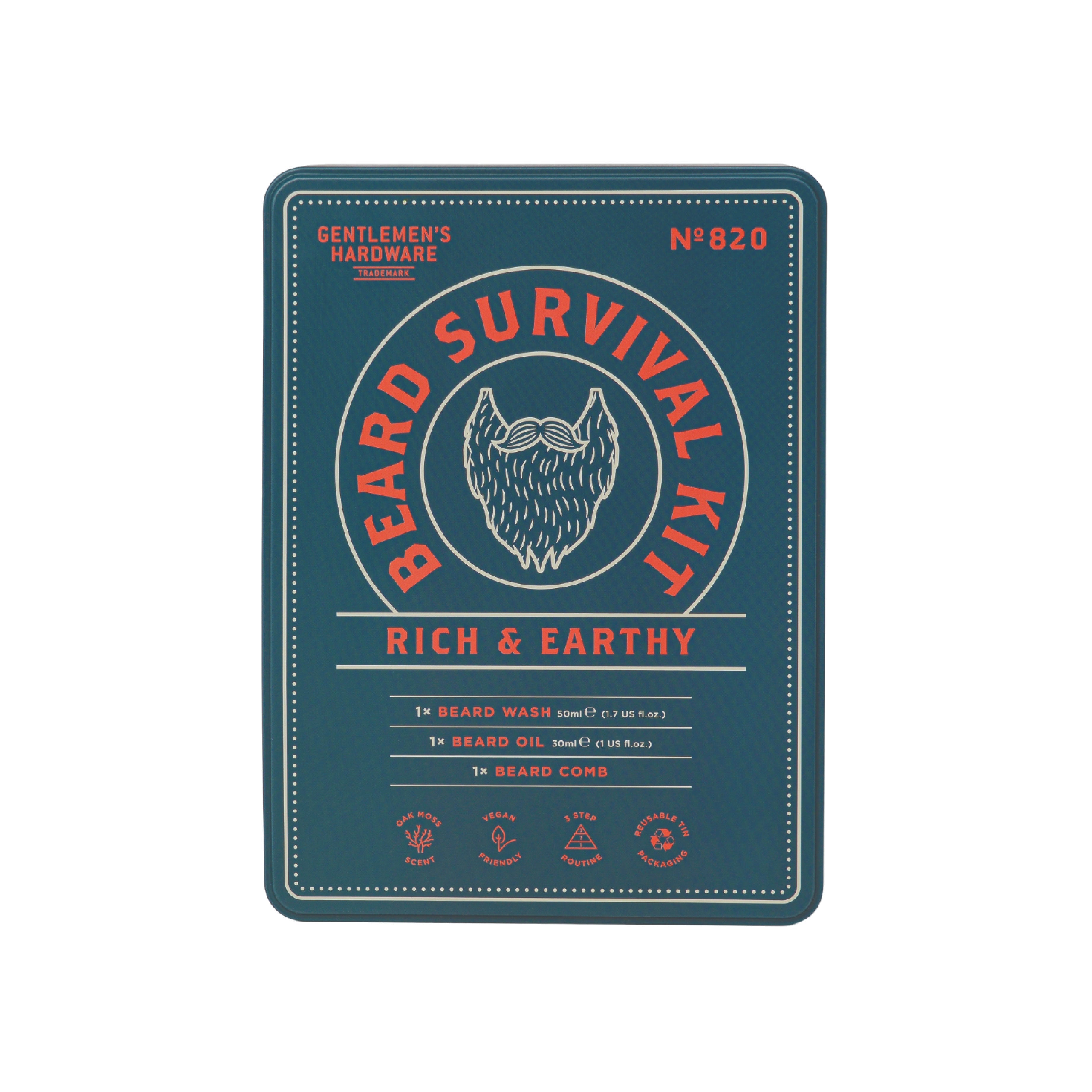 Beard Survival Kit | Wash, Oil & Comb