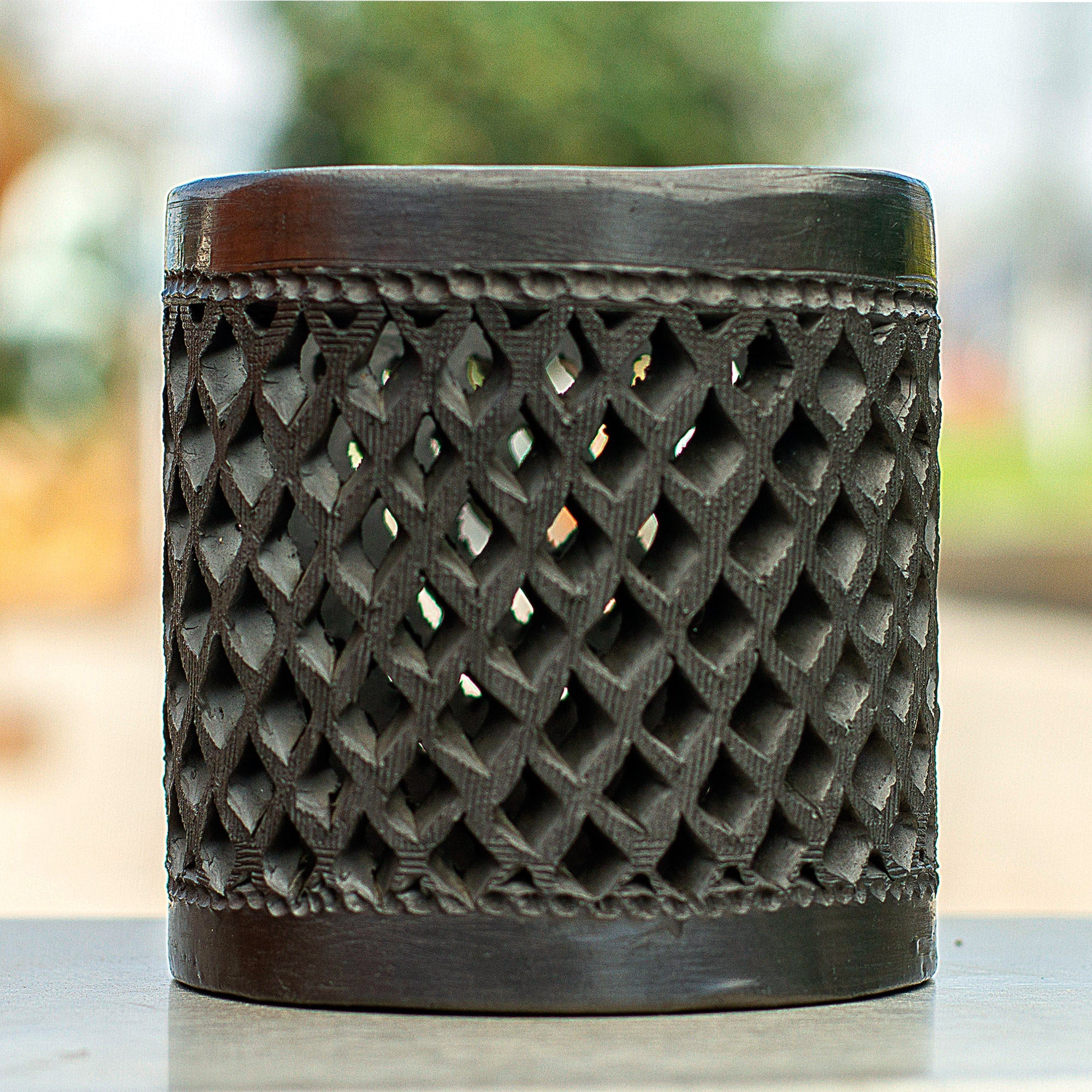 Unique Barro Negro Decorative Vase - San Bartolo Breeze