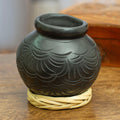 Barro Negro Black Ceramic Decorative Mini Vase - Exquisite Black