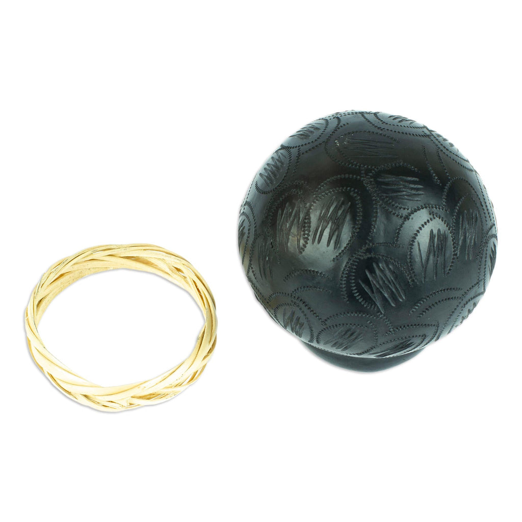 Barro Negro Black Ceramic Decorative Mini Vase - Delightful Black